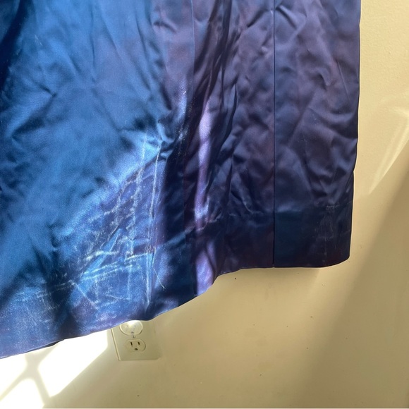 Vintage Handmade Embellished Cloak Coat Royal Blue - Picture 14 of 16